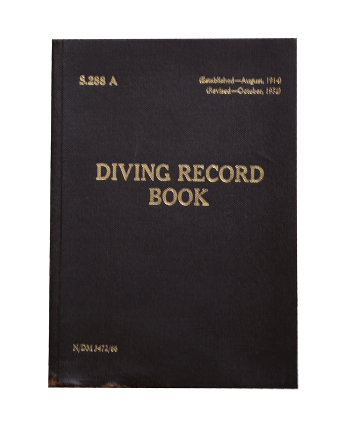 Registre de plongée 1914 - 1972
